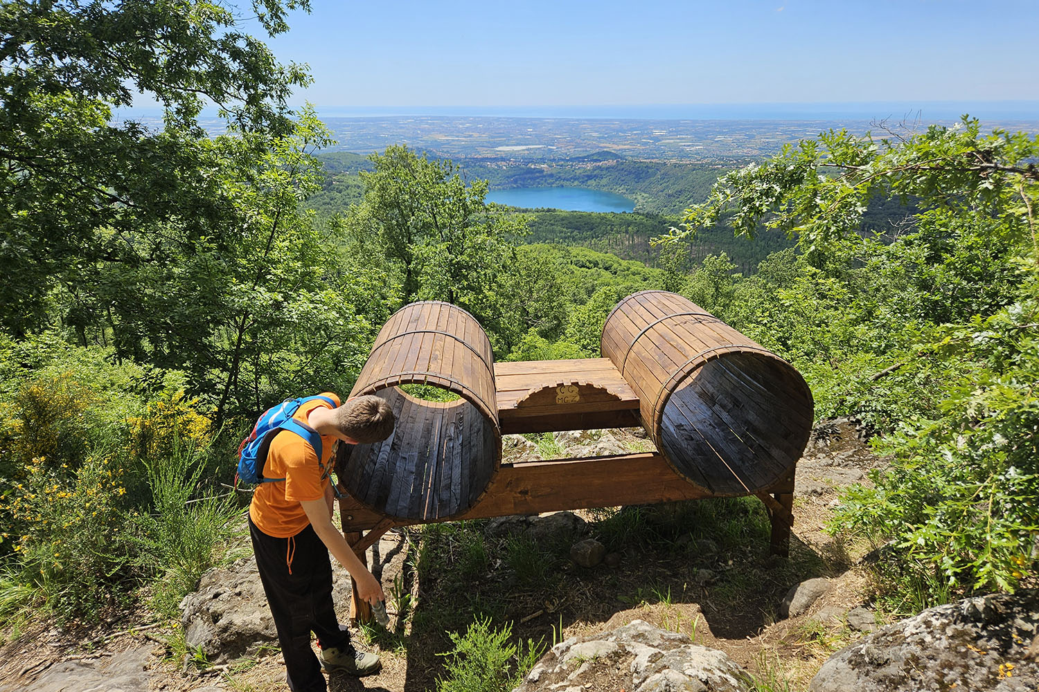 Museo diffuso del bosco Rocca di Papa, binocolo gigante