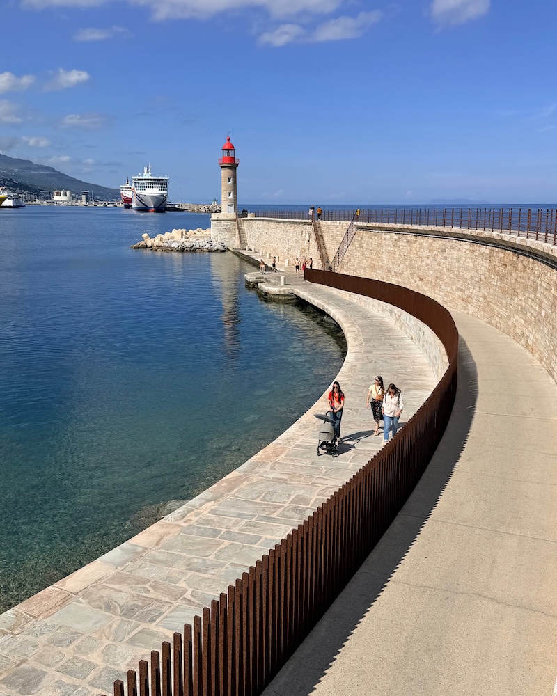 Bastia: l'Aldilonde, la recente passerella pedonale