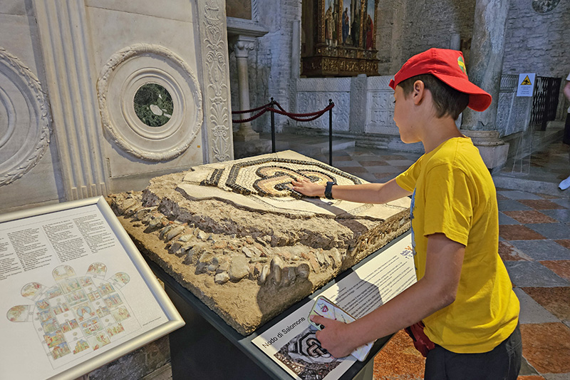 Basilica di Aquileia con i bambini