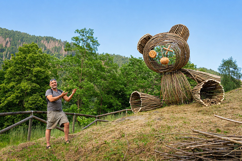 Land Art a Paluzza, l’opera Tëdi di Stefano Devoti
