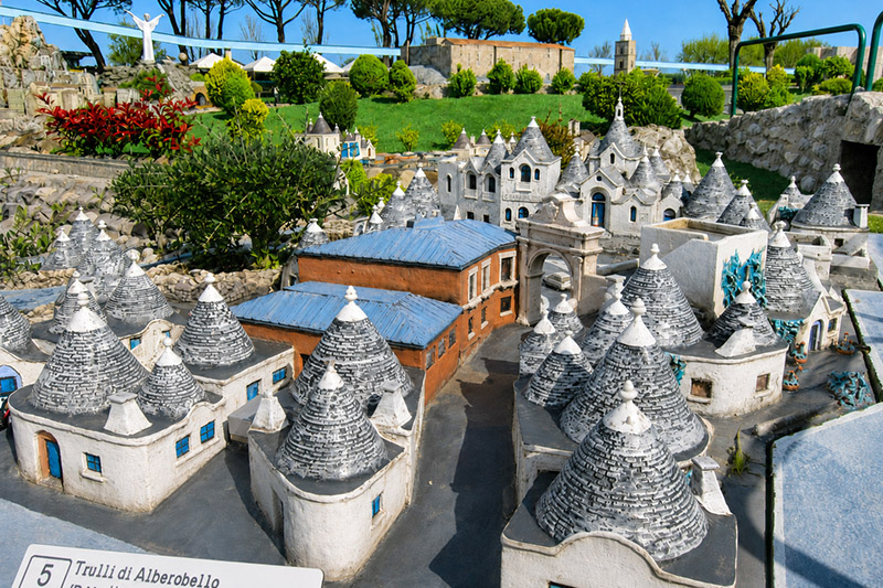 I trulli di Alberobello a Italia in Miniatura