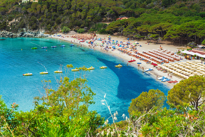 Spiagge family all'Isola d'Elba