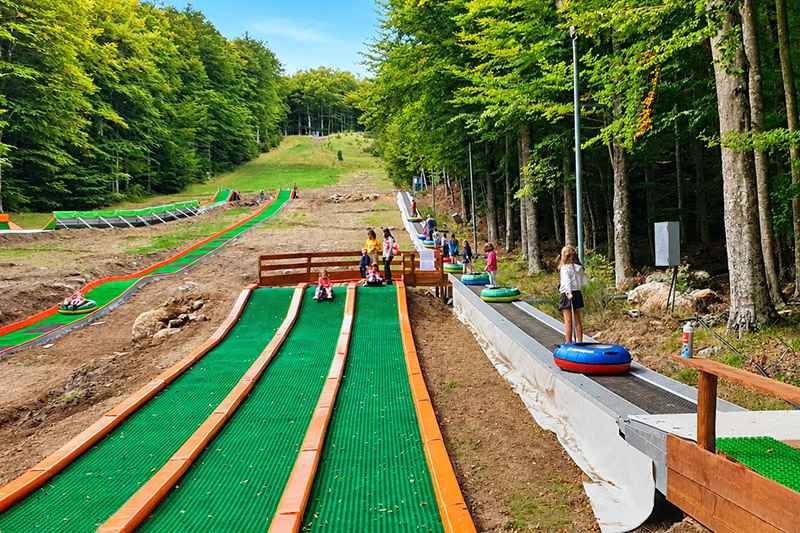 Tubing estivo sul Monte Amiata, ContessaLand
