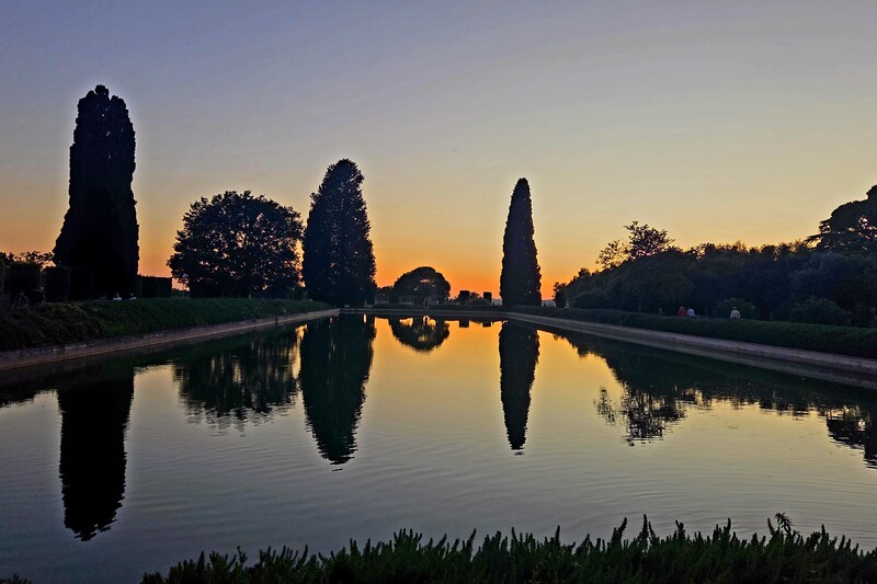 Tivoli: Villa d'Este al tramonto © Istituto Villa-Adriana e villa d'Este
