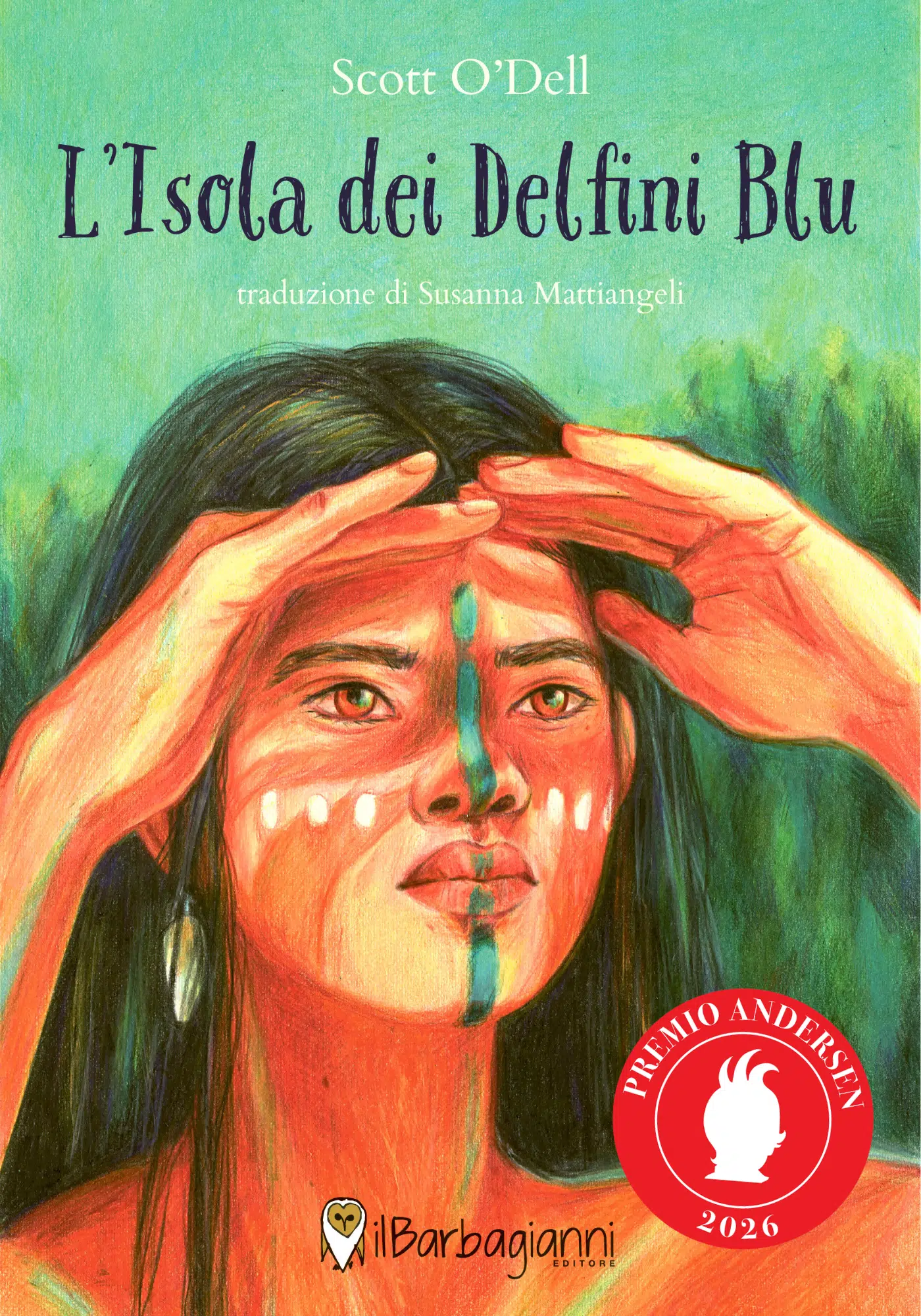 Copertina del libro "L'isola dei delfini blu"
