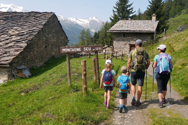 Montagne Seu con i bambini
