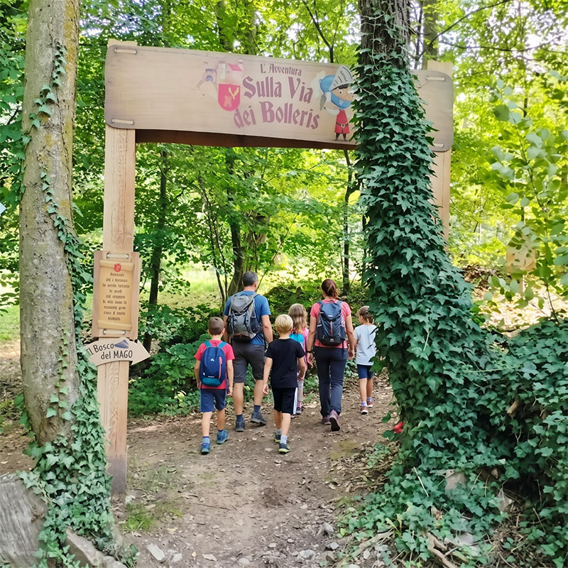 Sentiero Bolleris per bambini, a tema cavalieri