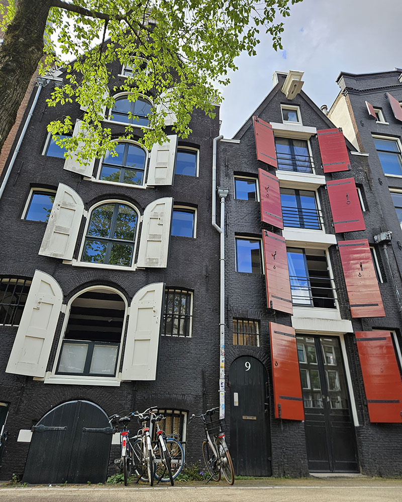 In giro per Amsterdam con i bambini, case strette