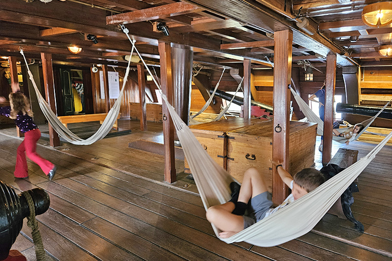 Museo Marittimo di Amsterdam, amache