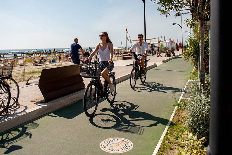 Pista ciclabile, tratto Corridoio Verde Adriatico © Ufficio del Turismo di Martinsicuro