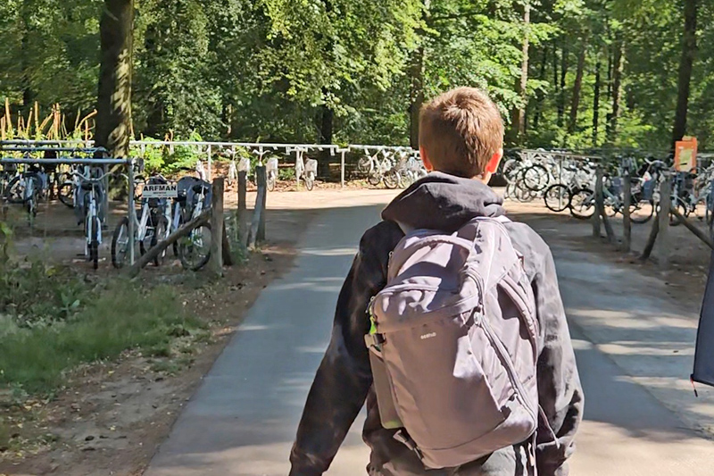 Parcheggio bici bianche a Hoge Veluwe