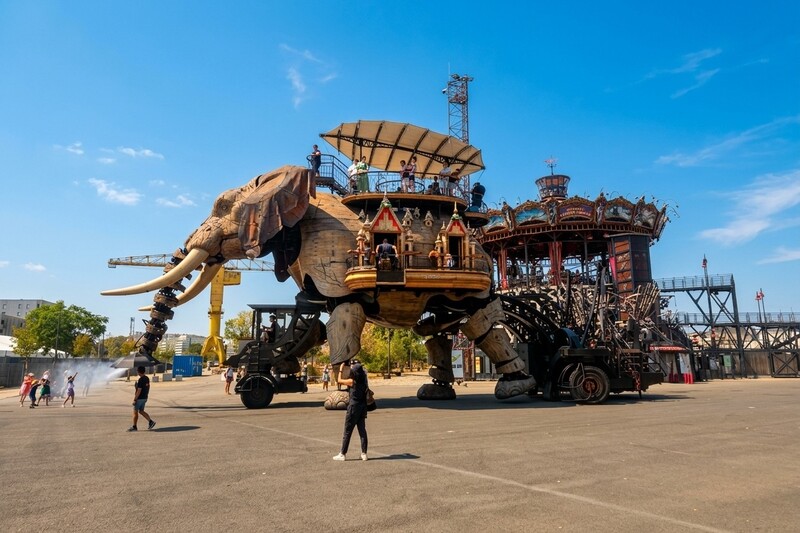 Nantes: Le Grand Éléphant e il Carrousel des Mondes Marins © E. Fasan