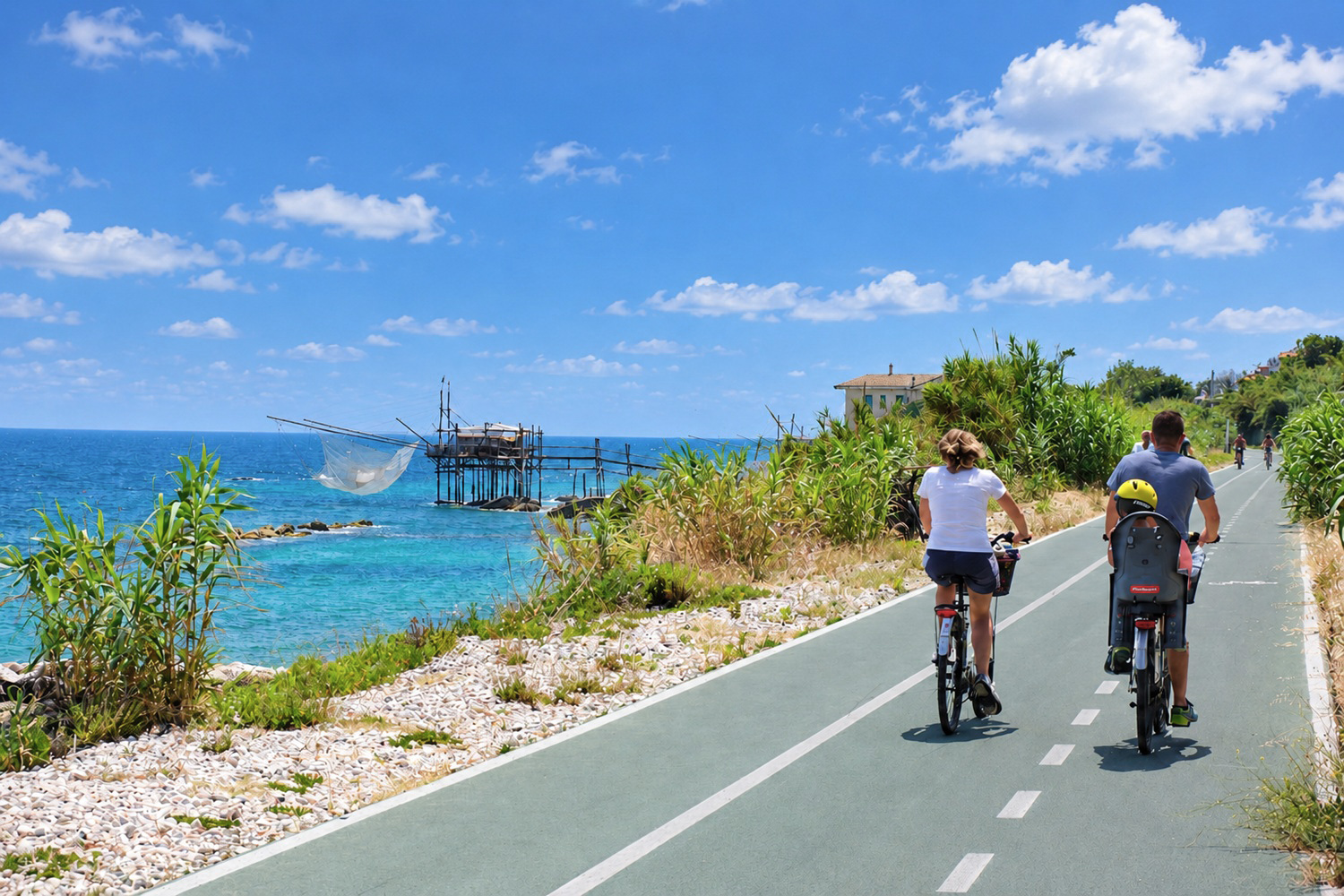 Ciclabile della Costa dei Trabocchi in Abruzzo con i bambini