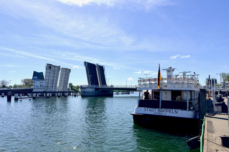 Il ponte mobile sullo Schlei a Kappeln