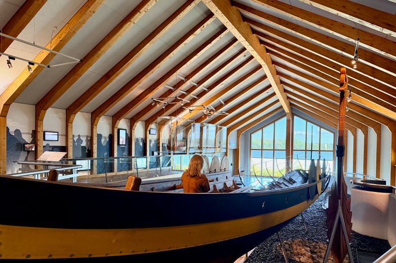 La nave vichinga nel Museo Vichingo di Haithabu