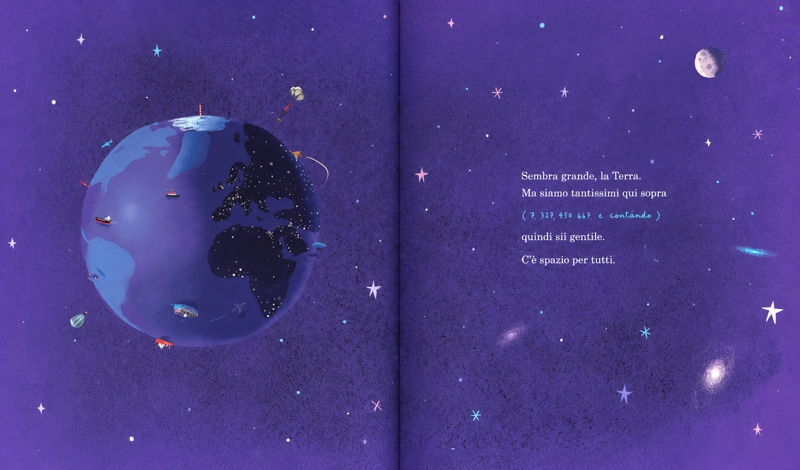 Pagina del libro "Noi siamo qui"