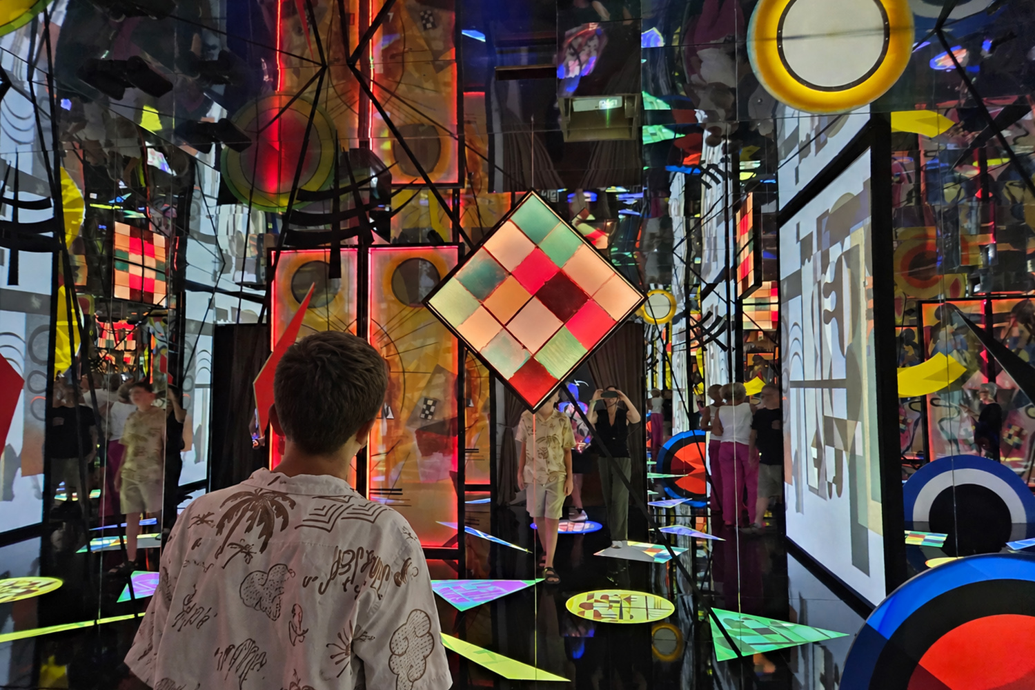 Mostra di Kandinsky a Roma con i bambini, sala immersiva