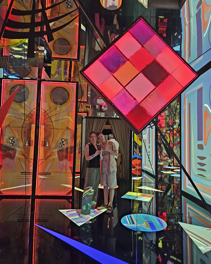 Mostra di Kandinsky a Roma con i bambini, sala immersiva