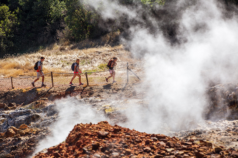 Geosito delle Fumarole nel Parco delle Colline Metallifere