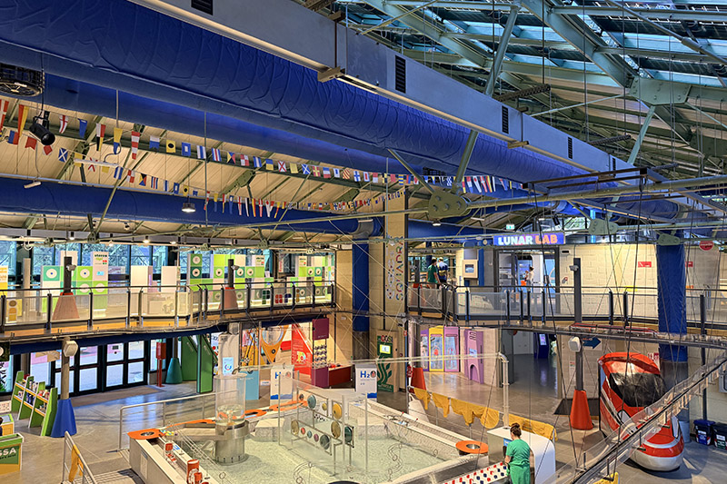 Panoramica di Explora Roma, il museo dei bambini