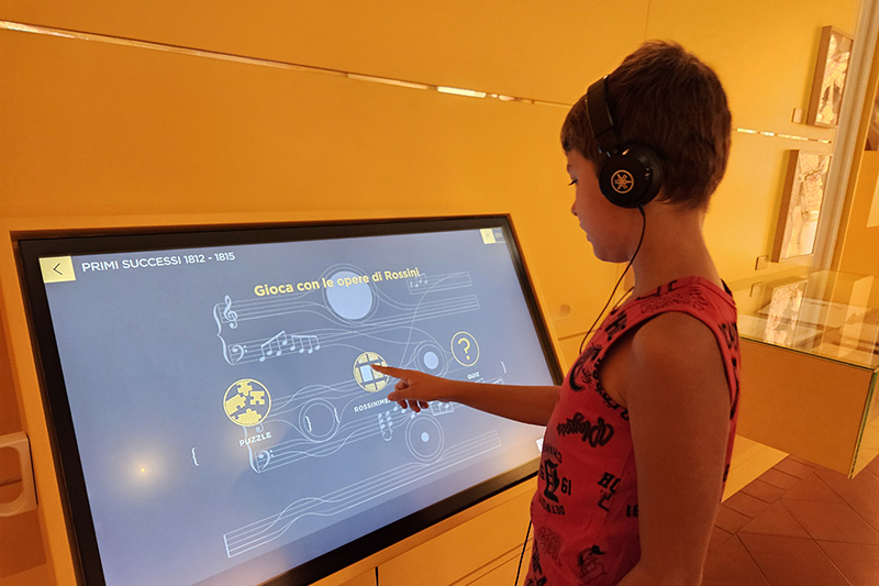Supporti audio per bambini al Museo Rossini di Pesaro