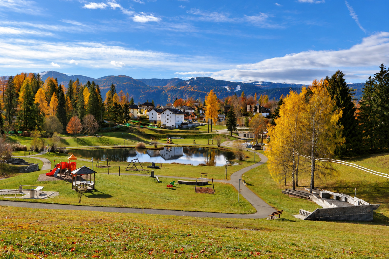 Parco Palù in Trentino con il foliage