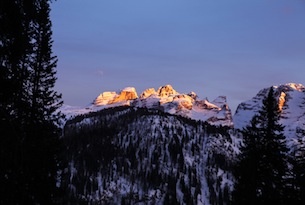 dolomiti di brenta tramonto