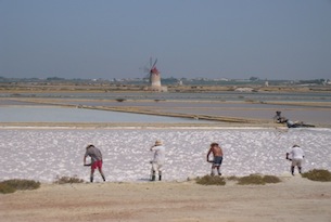 Trapani mare con i bambini saline di Mozia